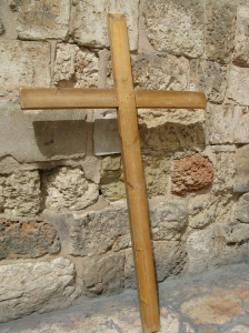 A cross on the Via Dolorosa.